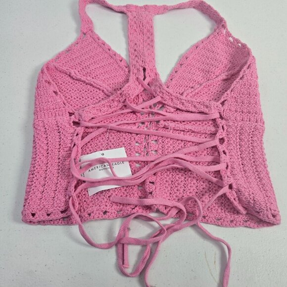 AE x The Summer I Turned Pretty Cropped Lace-Up Corset Top Small - Picture 7 of 8